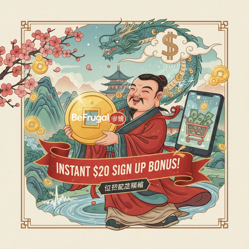 instant $20 sign up bonus - BeFrugal