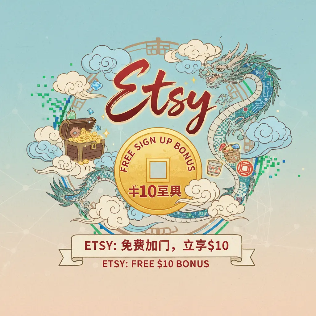 free $10 sign up bonus - Etsy