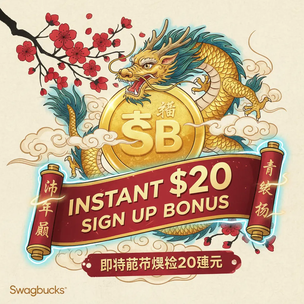 instant $20 sign up bonus - Swagbucks
